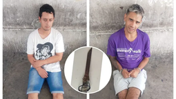 Quevedo y Flores tras su detención en febrero último. Quevedo y Flores tras su detención en febrero último.