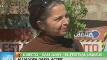 Unasur: Alejandra Darín, desde San Juan para la TV Pública