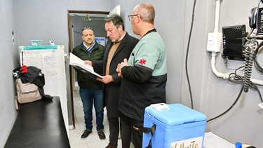 Autoridades del Ministerio de Salud recorrieron los centros de salud de Vallecito, Bermejo y Marayes, en Caucete, para conocer su situación y establecer mejoras.