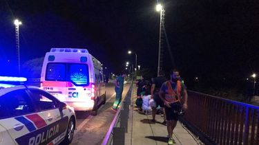 Volvía de entrenar y evitó la muerte de una mujer en la Circunvalación