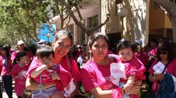 En familia o con amigos, ellas se prendieron a la maratón