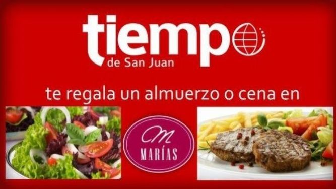 Fijate si ganaste tu almuerzo o cena en Marías