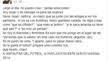 El consejo de una ex Reina del Sol para las mujeres en el arranque del Mundial