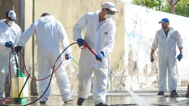 Operativo de limpieza especial en el Hospital de Rawson