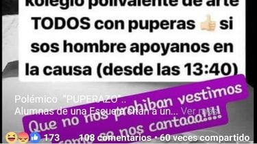 Polémica: un `puperazo´ para `que no nos prohíban vestirnos como se nos canta´