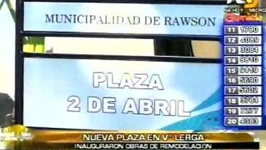 Refaccionaron la Plaza 2 de abril de Villa Lerga