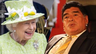 El motivo que unió a Maradona con la Reina Isabel II