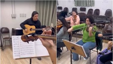 Así ensayaban músicos sanjuaninos con Eli Suárez para una espectacular interpretación de Puño y letra