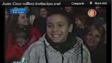 El pequeño Juan Cruz fue invitado a Sin Estribos