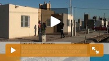 Las casas del Procrear, ubicadas en el límite de Pocito y Rawson