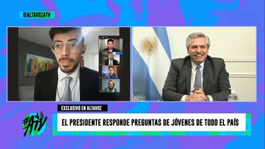 Un sanjuanino entrevistó a Alberto Fernández en la TV Pública