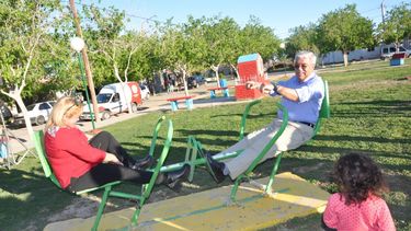 Una plaza saludable, en el barrio Escobar