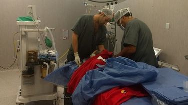 Por primera vez se hicieron cirugías de oído, nariz y garganta en Barreal