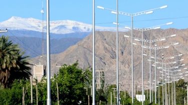 Precordillera nevada en diciembre: una verdadera rareza