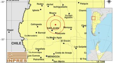 Un temblor sacudió San Juan este jueves por la tarde Un temblor sacudió San Juan este jueves por la tarde