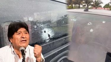 Dispararon 14 veces a la camioneta donde viajaba Evo Morales y su chofer terminó herido