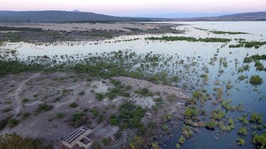 Así se veían las ruinas de la bodega Graffigna hace un mes