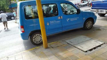 Un lector denunció a un móvil del Ministerio del Interior en infracción