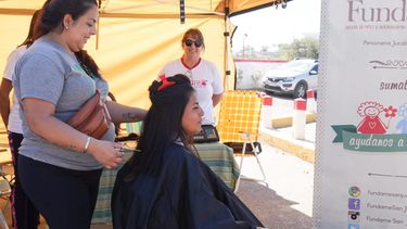 Devoción y solidaridad: sanjuaninas aprovecharon su visita a la Difunta para realizar un gran acto