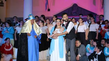 Se celebró el Pesebre Viviente frente a la Catedral