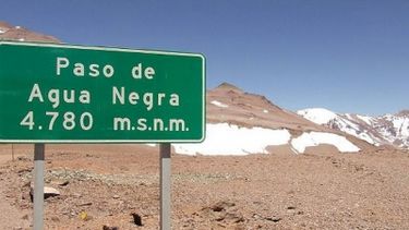 El paso de Agua Negra, cortado
