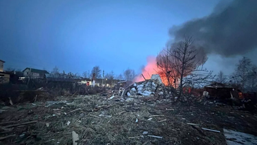 Ucrania lanzó un bombardeo con drones sobre Moscú.