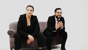 Los periodistas y conductores Natalia Caballero y Fernando Ortiz.