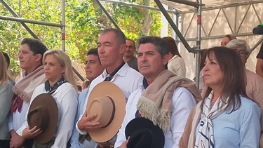 Orrego dio inicio a la tradicional Cabalgata de la Fe a la Difunta Correa