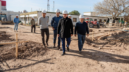 Marcelo Orrego recorrió la obra del nuevo Instituto Odontológico de San Juan