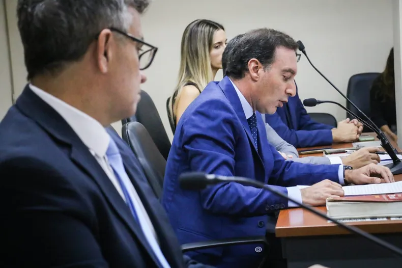 El fiscal Iván Grassi en la audiencia de formalización.