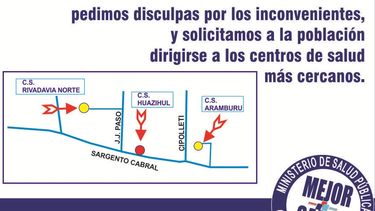 El Centro de Salud Huazihul está cerrado por refacciones