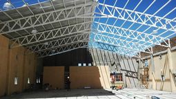 El Polideportivo de Villa Iglesia cuenta con un 95 % de avance