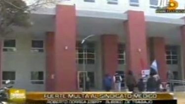 La Subsecretaría de Trabajo multará al Sindicato Médico