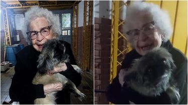Abuela sanjuanina de 97 años se reencontró con Sultán, su perro que estaba desaparecido