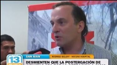 Desmienten que por operar a Gioja cancelaran otras cirugías