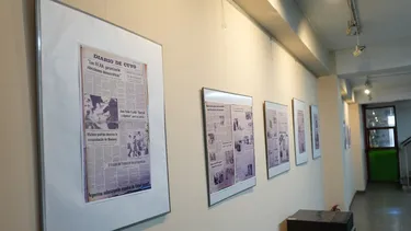 La Biblioteca Franklin inauguró una muestra sobre los 40 años de la democracia argentina y los 50 de la creación de la Universidad Nacional de San Juan.