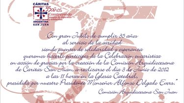 Cáritas San Juan cumple 35 años