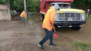 En Capital, operativo por la lluvia de 400 empleados y 20 camiones