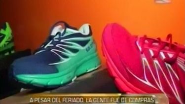 Pese al feriado, la gente fue de compras por el día del padre