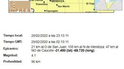 Un temblor fuerte sacudió la noche sanjuanina