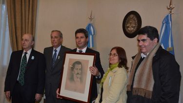 Descendientes de Narciso Laprida se reunieron con el Gobernador