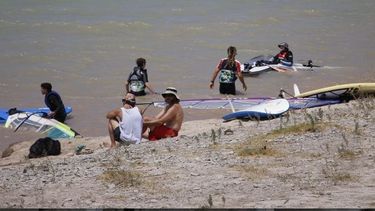 Con el caudal casi ideal, Cuesta del Viento comenzó a recibir turistas
