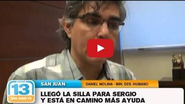 ¡Llegó la silla para Sergio!