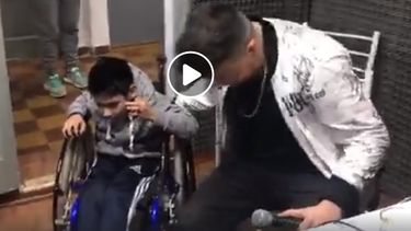 Un famoso cantante le cumplió el sueño a un niño sanjuanino