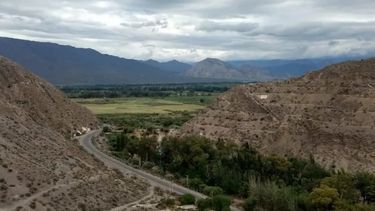 La Quebrada de Zonda, zona donde se ubica la obra del túnel.&nbsp;