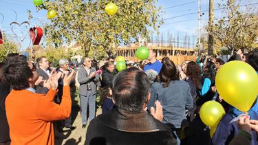 Suelta de globos por la donación de órganos