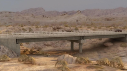 Así se verá terminado el puente sobre el Río Tafí, según el plan oficial. Así se verá terminado el puente sobre el Río Tafí, según el plan oficial.