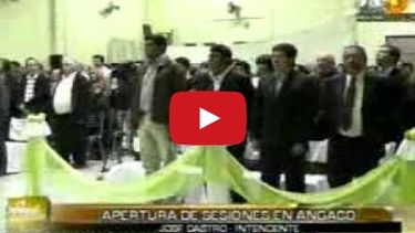 Apertura de sesiones: Castro habló de cloacas, gas, agua y viviendas como ejes