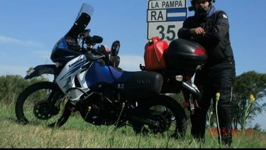 Matías Cavalli, el sanjuanino que ya recorrió casi 60 mil kilómetros por el mundo en su moto
