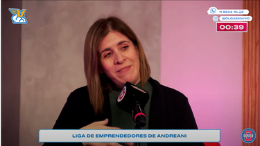 Mariela, la sanjuanina que conmovió con su emprendimiento y ganó un millón en un streaming nacional